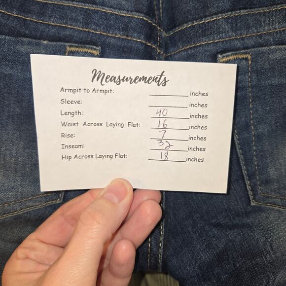 Vintage Guess US26 Y2K Dark Wash Low Waist Bootcut/Flare Jeans [0448] - Picture 5 of 10